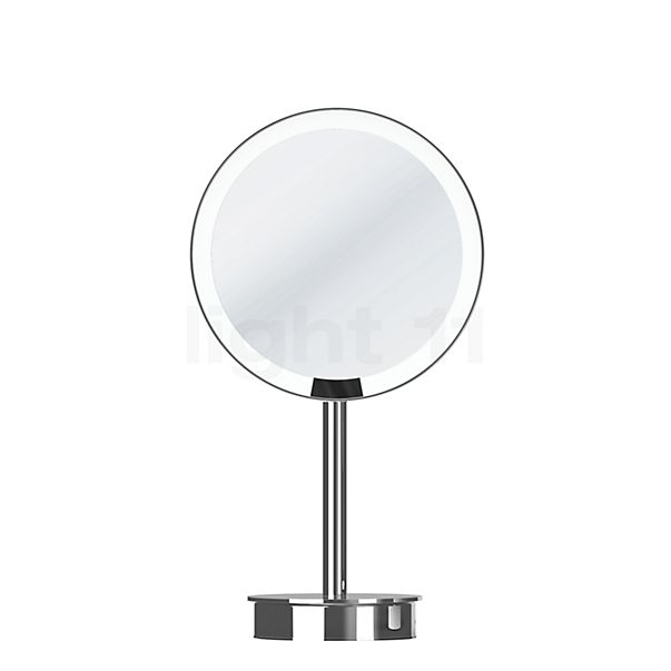 Decor Walther Just Look Plus Specchio luminoso da tavolo per trucco LED cromo lucido - Ingrandire 7 volte