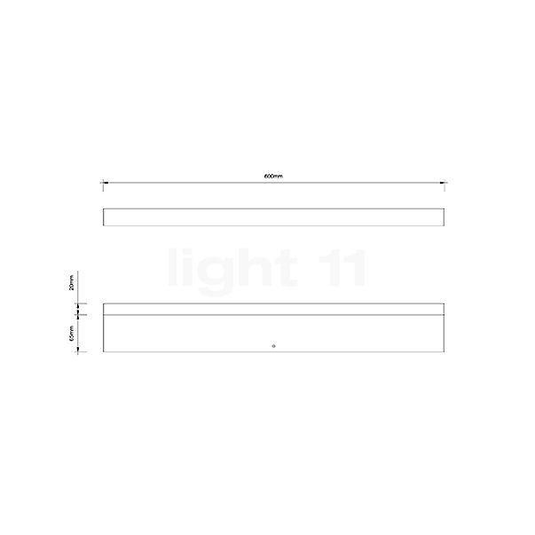 Decor Walther Slat Wall Light LED chrome sketch