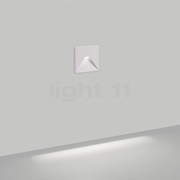 Delta Light Logic Mini Recessed Wall Light LED rectangular white - incl. ballasts
