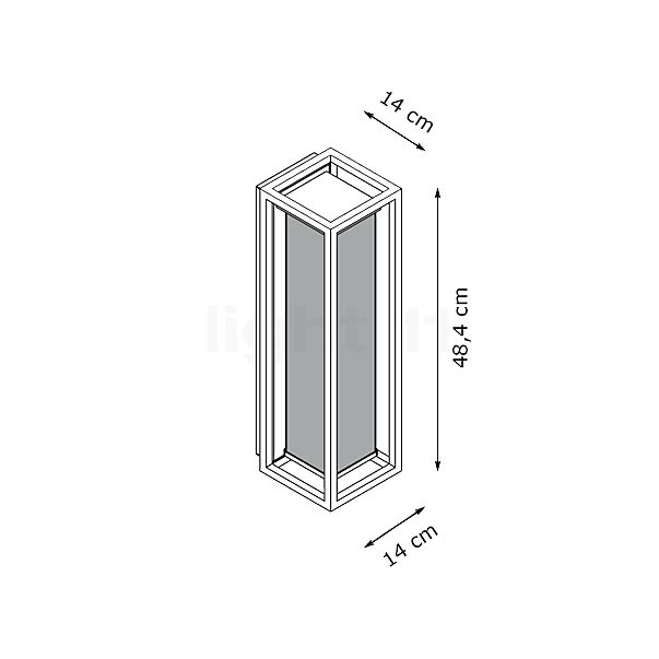 Delta Light Montur L PC Wandleuchte LED schwarz , Lagerverkauf, Neuware Skizze