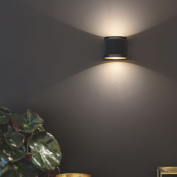 Delta Light Orbit Punk, lámpara de pared LED dorado/negro