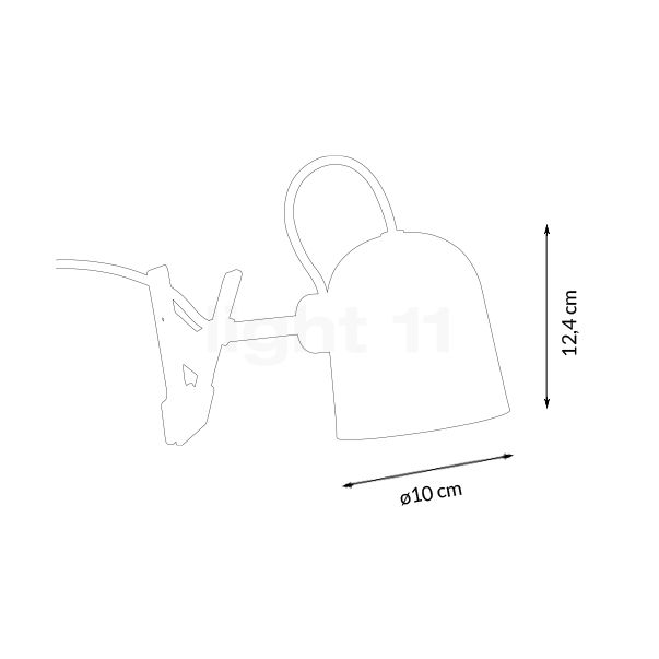 Design for the People Angle Clamp Light black sketch