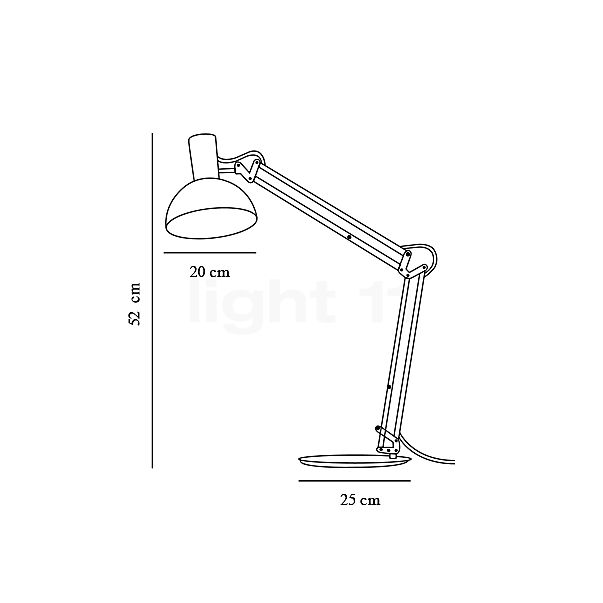 Design for the People Arki Table Lamp black sketch