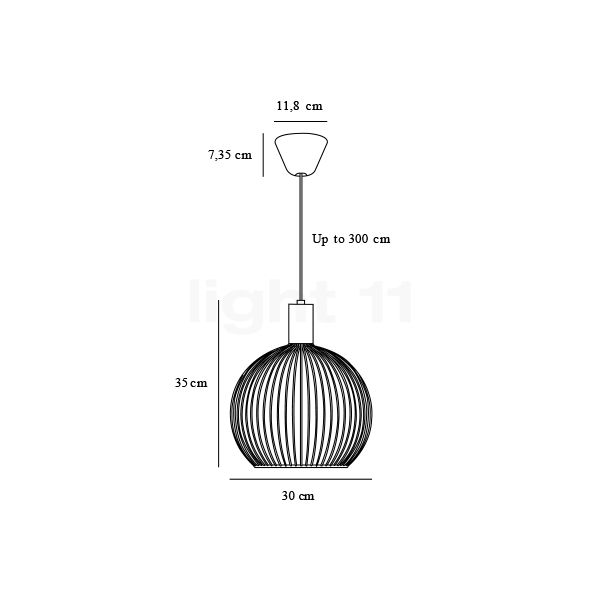 Design for the People Aver Pendelleuchte ø30 cm Skizze