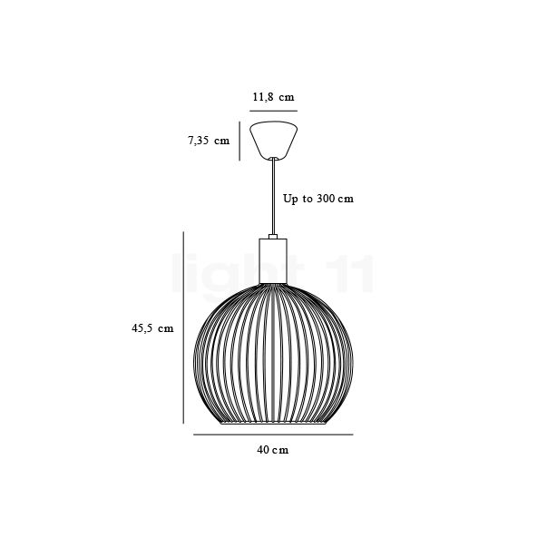 Design for the People Aver Pendelleuchte ø40 cm Skizze