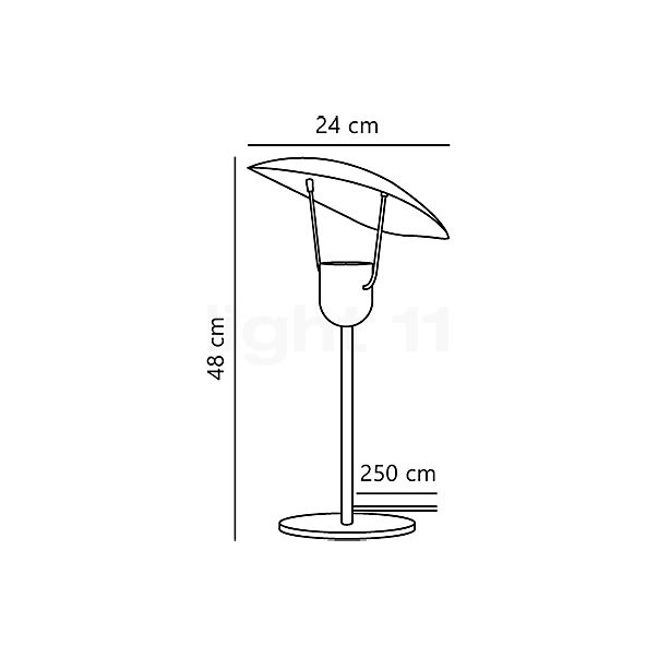Design for the People Fabiola Table Lamp black sketch