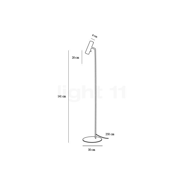 Design for the People MIB 6 Floor Lamp white sketch