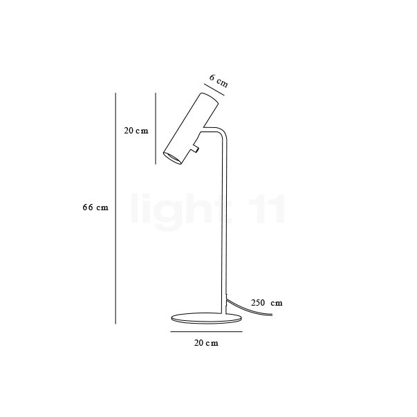 Design for the People MIB 6 Table Lamp white sketch