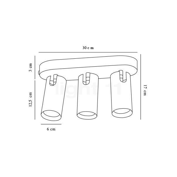 Design for the People Mimi Spot 3 lamps black sketch