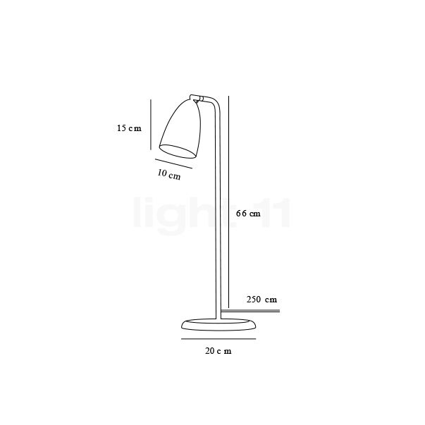 Design for the People Nexus Table Lamp black sketch