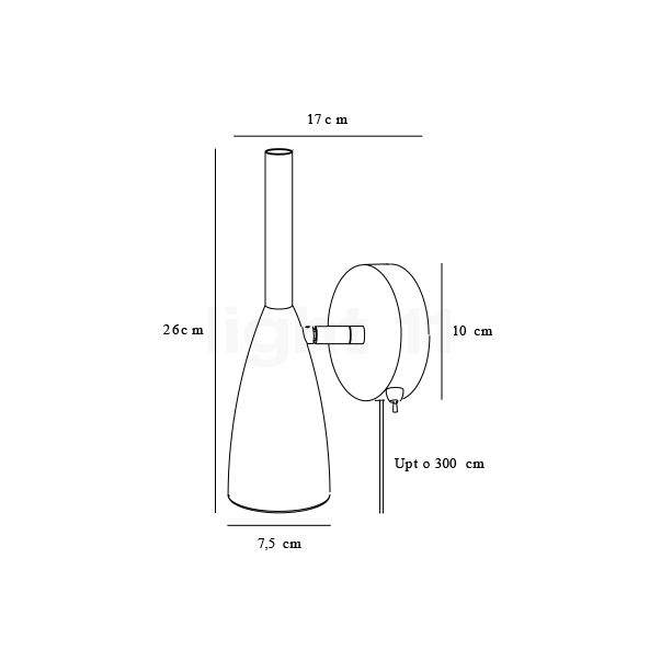 Design for the People Pure Wandlamp wit schets