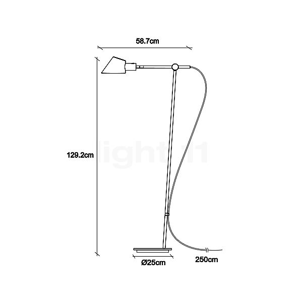 Design for the People Stay Floor Lamp black sketch