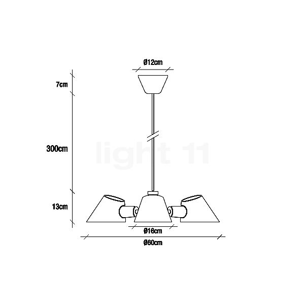 Design for the People Stay Hanglamp grijs schets