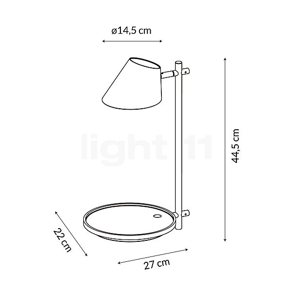Design for the People Stay Wall Light LED grey sketch