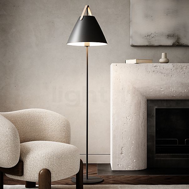 Design for the People Strap Floor Lamp black