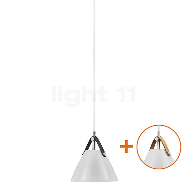 Design for the People Strap Pendant Light Opal Glass