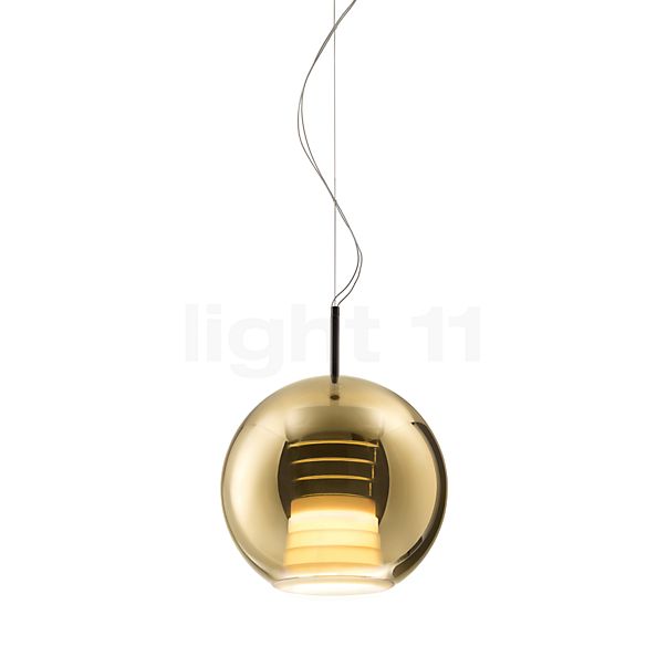 Fabbian Beluga Royal, lámpara de suspensión dorado - 30 cm