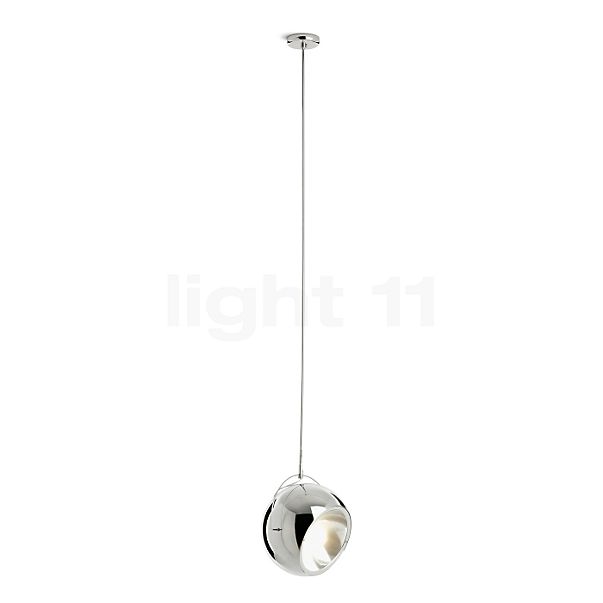 Fabbian Beluga Steel, lámpara de suspensión acero inoxidable pulido - ø20 cm