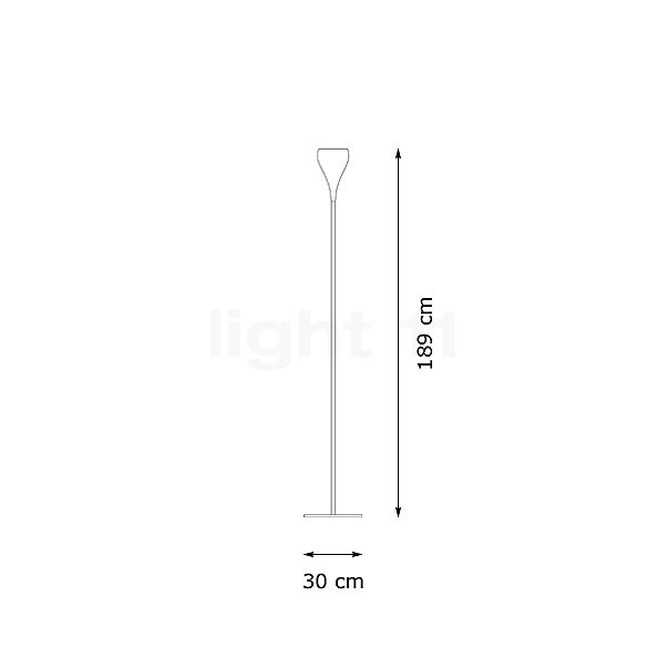 Fabbian Bijou Floor Lamp chrome glossy sketch