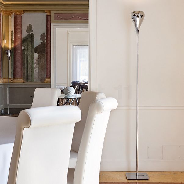 Fabbian Bijou Floor Lamp chrome glossy