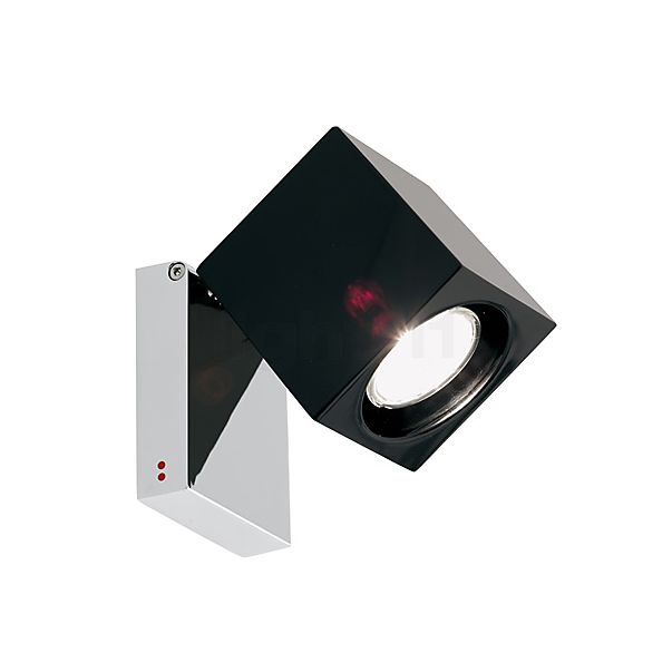 Fabbian Cubetto Plafond-/Wandlamp zwenkbaar zwart - gu10