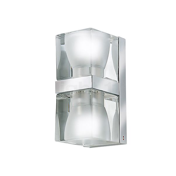 Fabbian Cubetto, lámpara de pared transparente