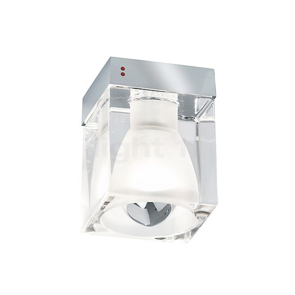 Fabbian Cubetto, lámpara de techo/pared transparente - E14