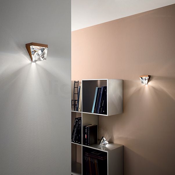 Fabbian Tripla, lámpara de pared LED antracita