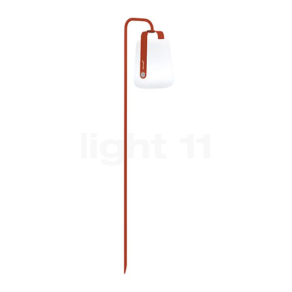 Fermob Balad Lampada da terra LED ocra rosso - 38 cm - con picchetto da terra