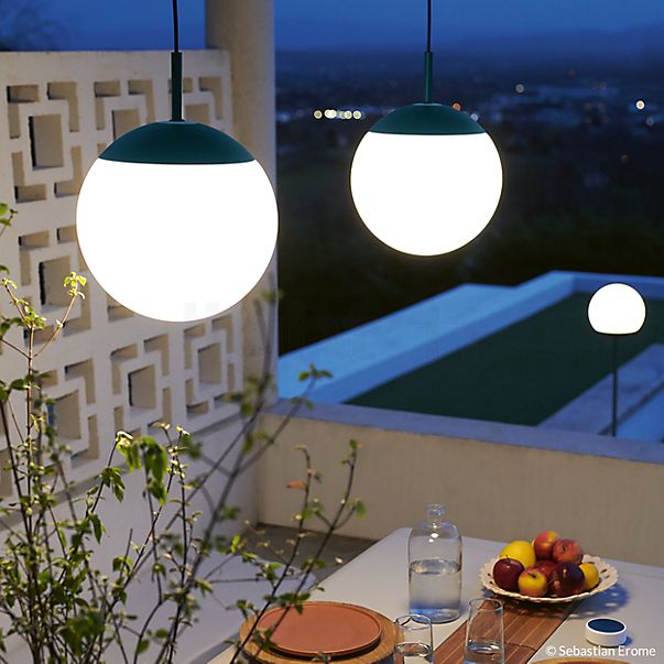 Fermob Mooon! Lampada a sospensione LED antracite