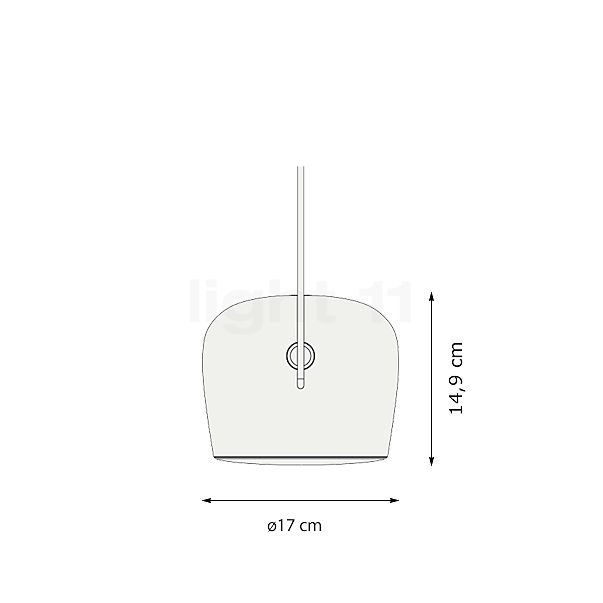 Flos Aim Small Sospensione LED 3 Lamps black/white/silver , discontinued product sketch