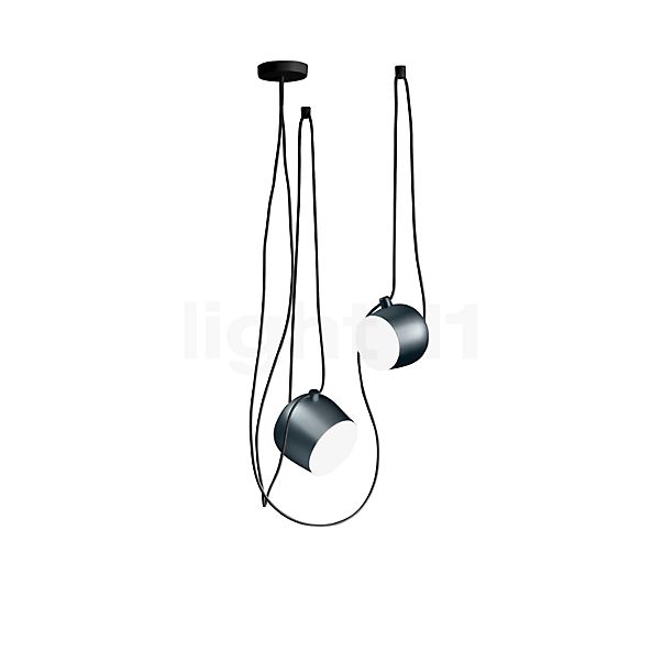 Flos Aim and Aim Small Mix LED 2 Lamps black/silver, small , discontinued product sketch