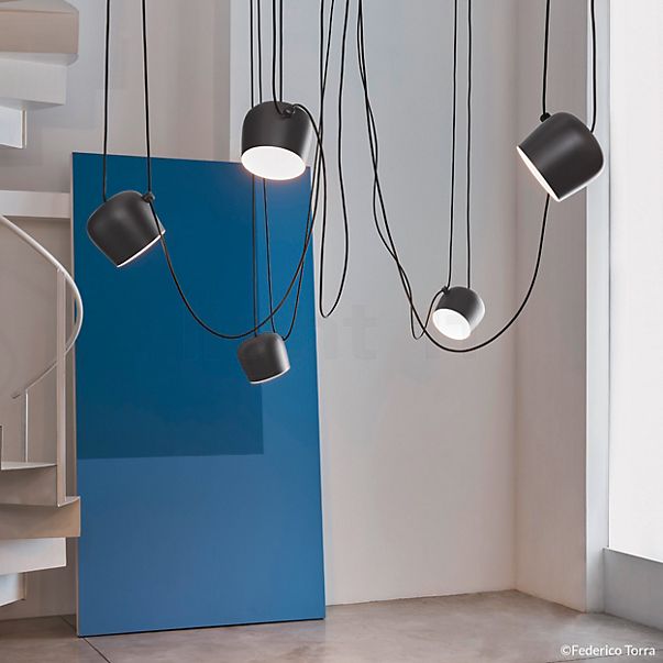 Flos Aim small Sospensione LED 5 foyers noir