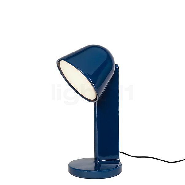 Flos Céramique, lámpara de sobremesa azul - luz hacia abajo