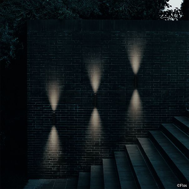 Flos Flauta Riga Lampada da parete LED Outdoor 100 cm - nero