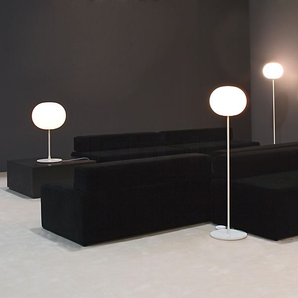 Flos Glo-Ball Floor Lamp aluminium grey - ø45 cm - 185 cm
