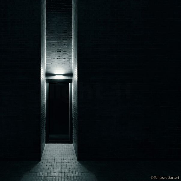 Flos Mile Washer, lámpara de pared LED Up & Downlight negro - 12 cm