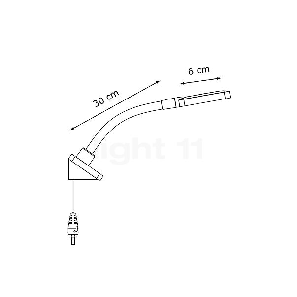 Flos Minikelvin Wall Flex LED black sketch