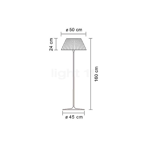 Flos Romeo Soft F mit Schnurdimmer Eierschale Skizze