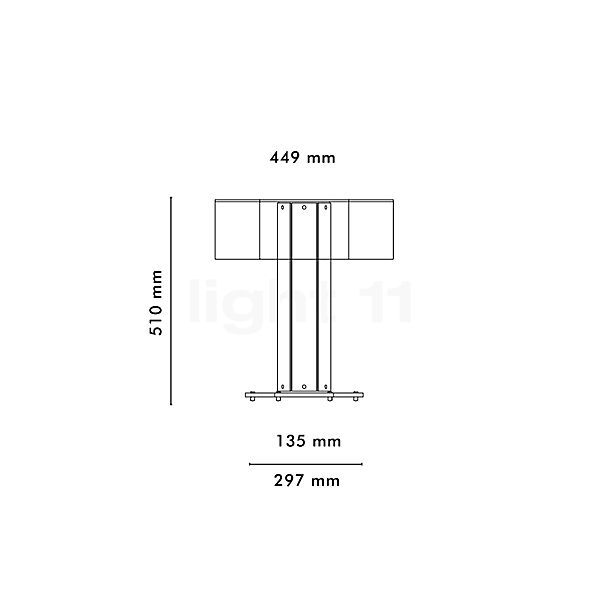 Flos Superwire Bordlampe LED transparent skitse