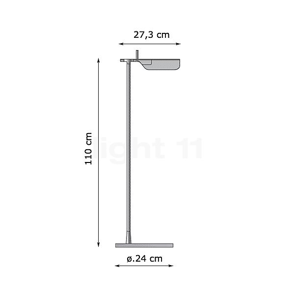 Flos Tab F LED donkergroen schets