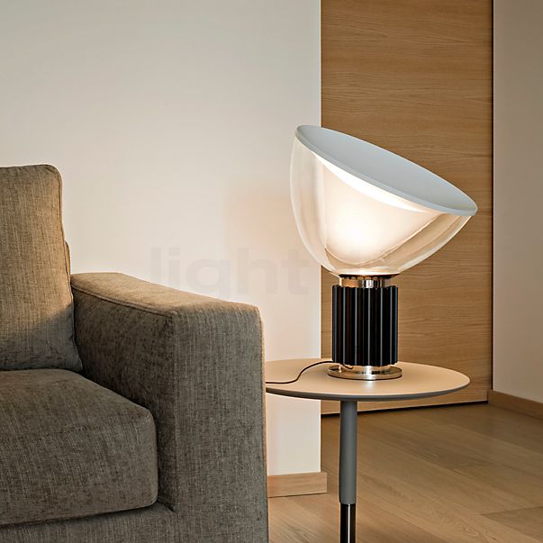 Flos Taccia Bordlampe LED aluminium - glas - 48,5 cm