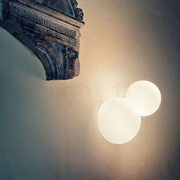 Fontana Arte Bruco, lámpara de pared blanco