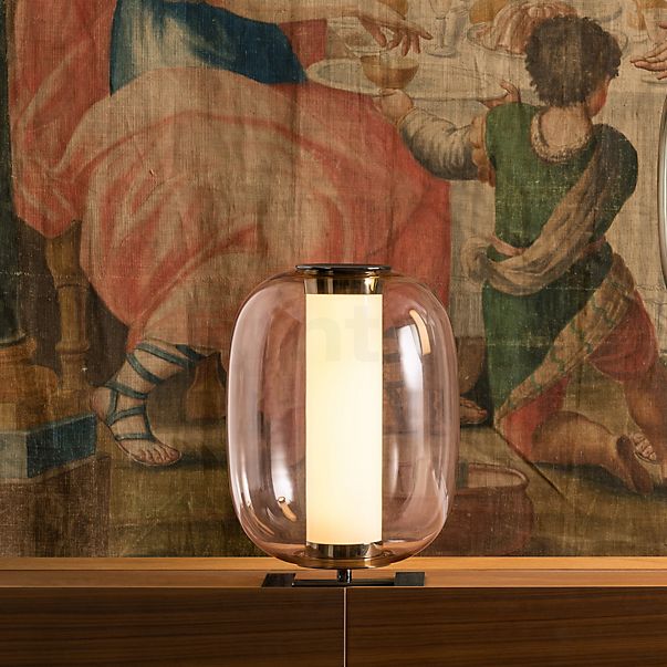 Fontana Arte Meridiano Table Lamp LED black/smoked glass