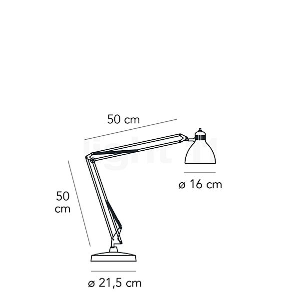 Fontana Arte Naska Table Lamp LED white - large sketch