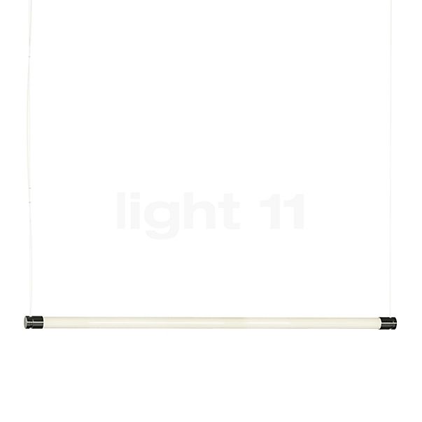 Fontana Arte Oort, lámpara de suspensión horizontal LED níquel - 148 cm - dim to warm