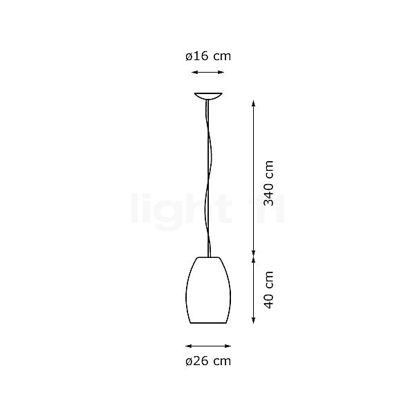 Foscarini Buds Pendant Light LED white - dimmable sketch