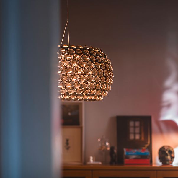 Foscarini Caboche Plus, lámpara de suspensión LED gris humo - mediano - MyLight