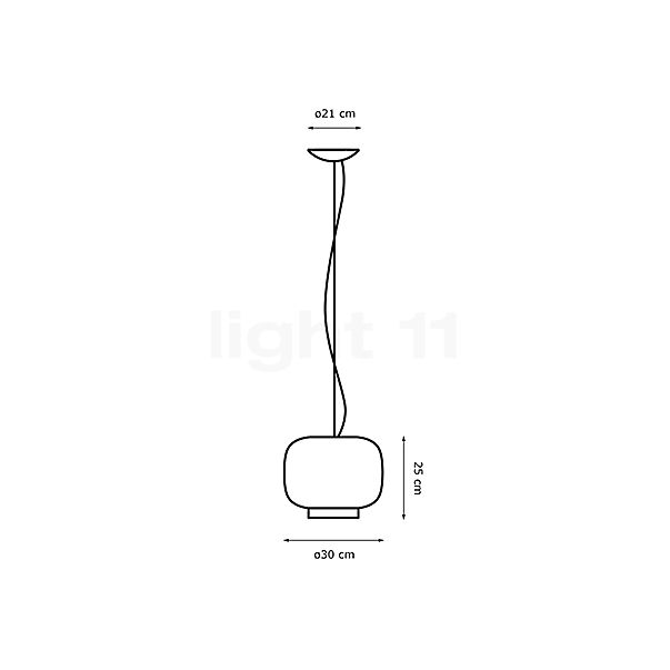 Foscarini Chouchin Pendant Light LED 3 - grey - switchable , Warehouse sale, as new, original packaging sketch