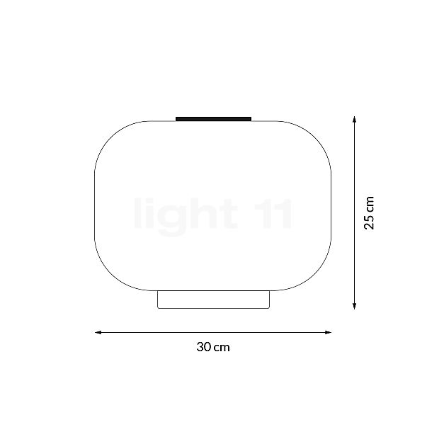 Foscarini Chouchin Semi Lampada da parete bianco/dorato - vista in sezione